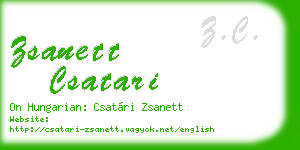 zsanett csatari business card